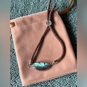 Braided Iridescent Adjustable Slide Bracelet